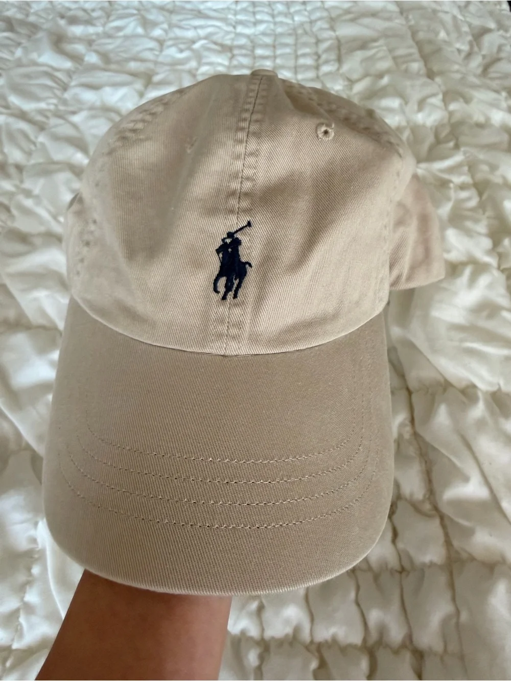 Polo by Ralph Lauren Tan Polo Pony Embroidered Baseball Cap
